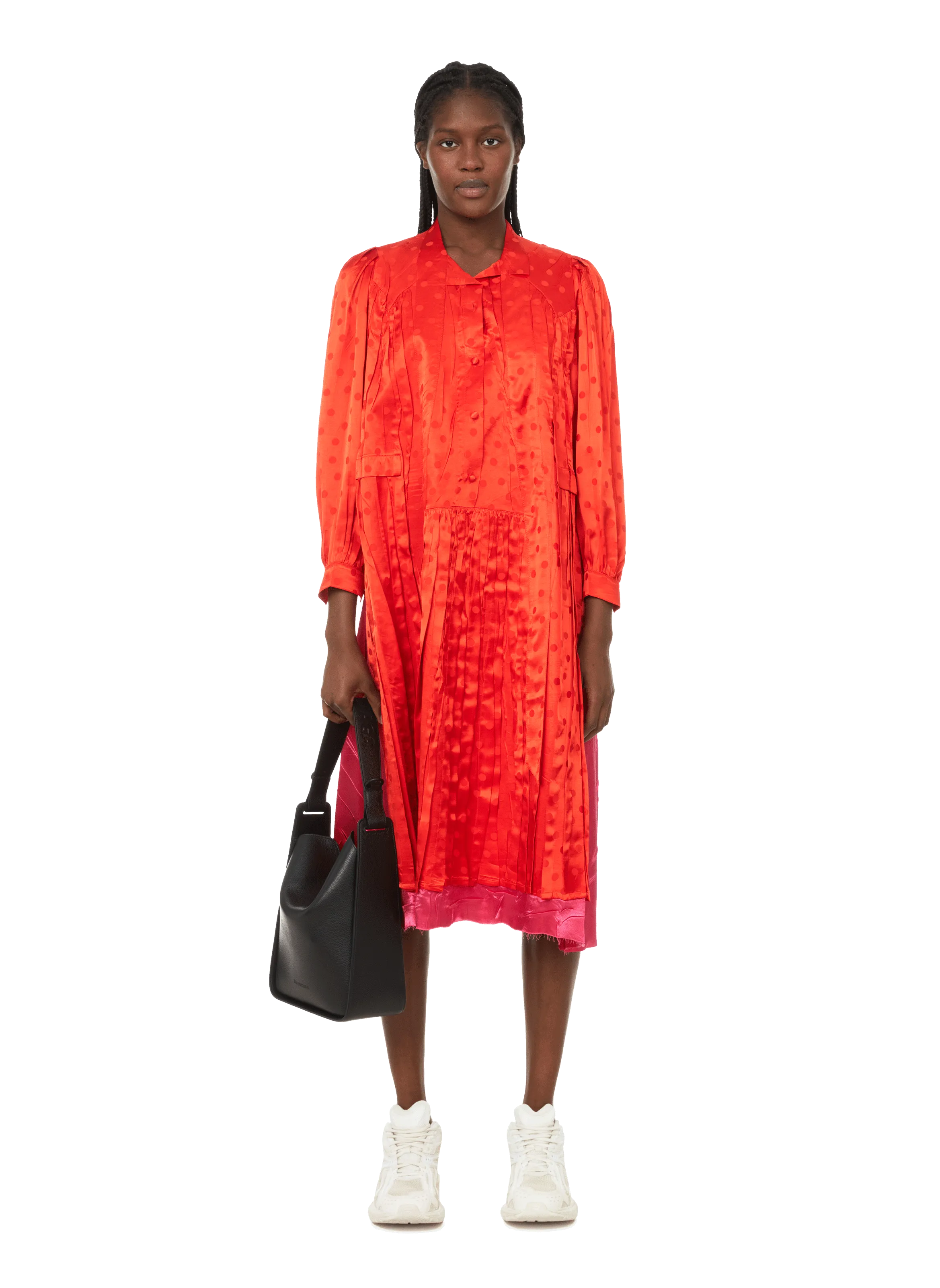 BALENCIAGA  Robe à pois - Rose