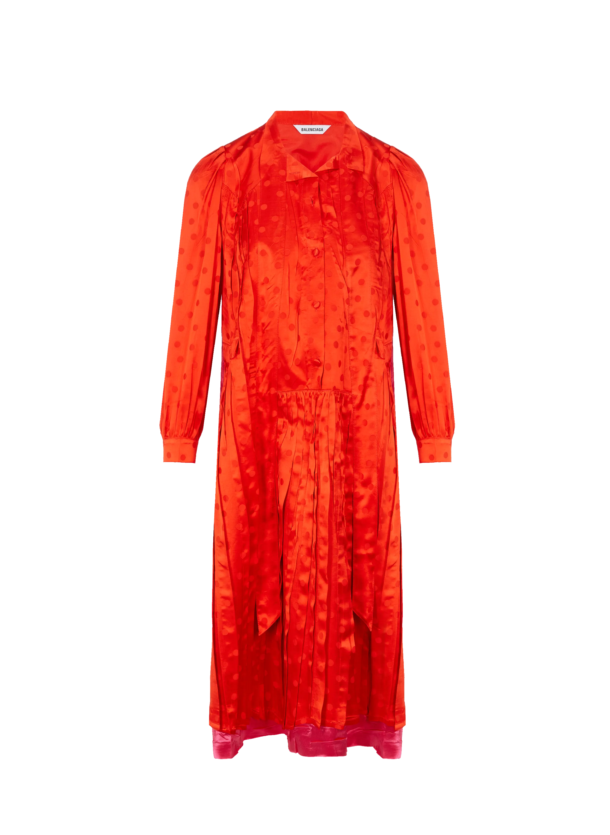 BALENCIAGA  Robe à pois - Rose