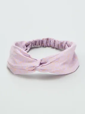 Bandeau torsadé imprimé - Violet