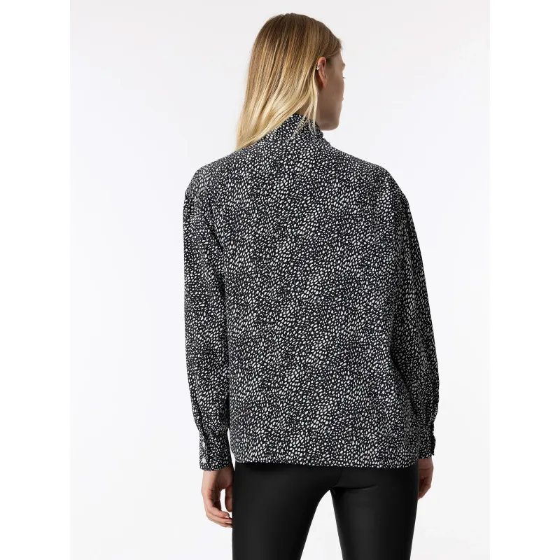 Blouse à pois genevieve noir femme - Tiffosi | wimod