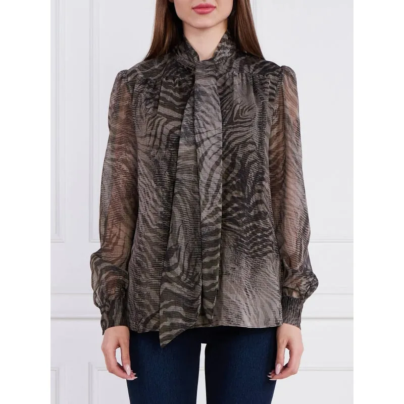 Blouse à pois genevieve noir femme - Tiffosi | wimod