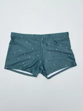 Boxer de bain palmiers - Vert