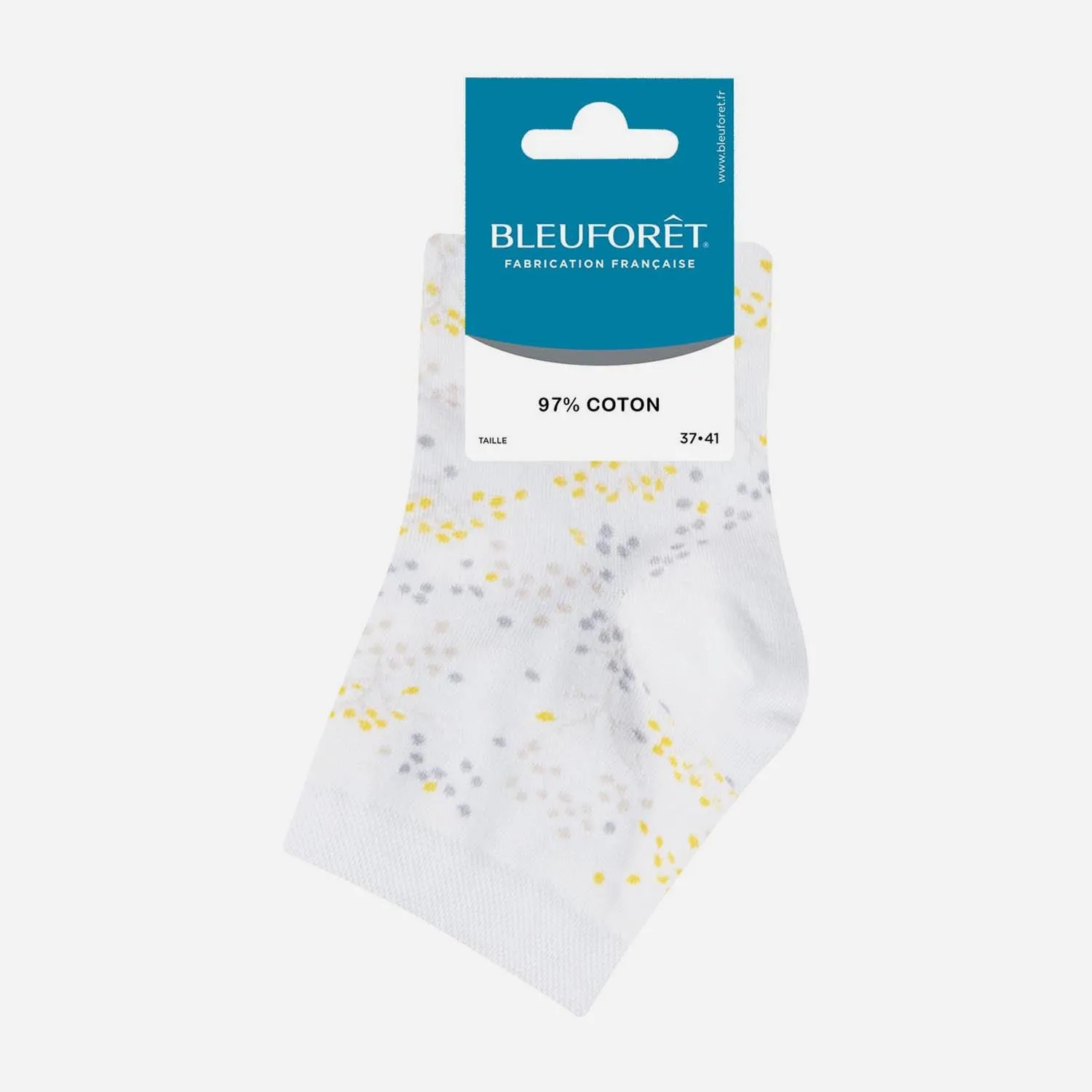 Chaussettes BLEUFORET blanches à motif bosquet - Chaussettes / Collants Accessoires | ERAM