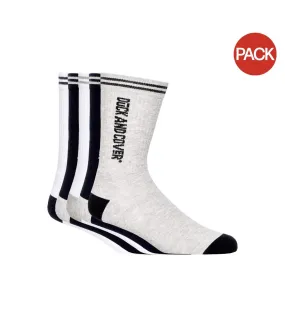 Chaussettes de sport juble homme blanc / gris / noir Duck and Cover