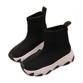 Chaussettes de sport pour enfants Chaussures Noir et Blanc Zaelin le noir