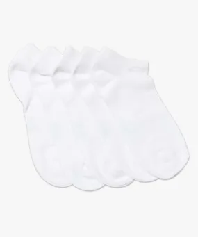 chaussettes femme ultra courtes unies (lot de 5) blanc standard chaussettes