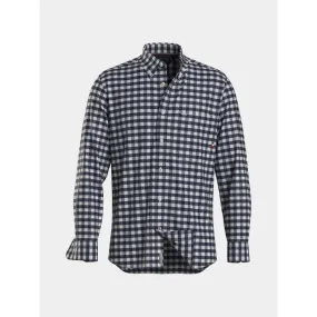 Chemise à carreaux oxford bleu marine homme - Tommy Hilfiger | wimod