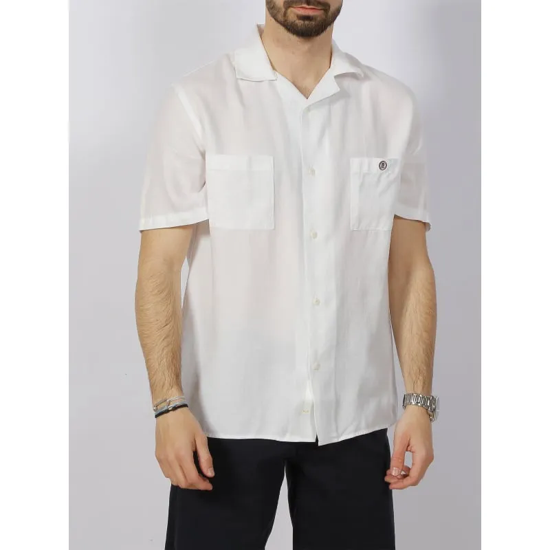 Chemise à imprimés lirpe blanc bleu homme - Benson & Cherry | wimod