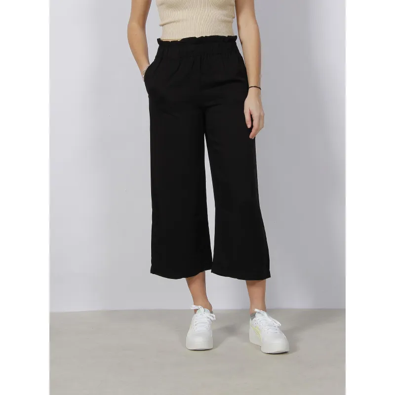 Combinaison pantalon en lin milo noir femme - Vero Moda | wimod