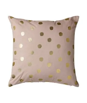 Coussin à pois - Or et rose