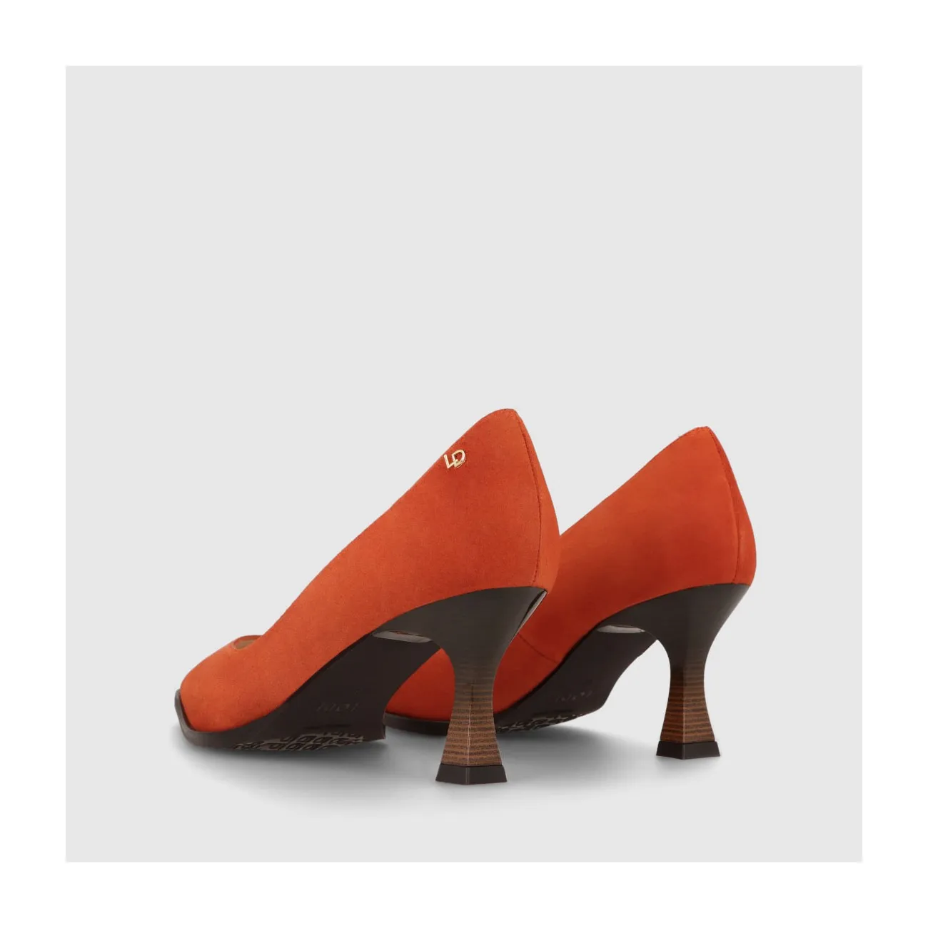 Escarpins femme en daim orange | Chaussures femme LODI en ligne.