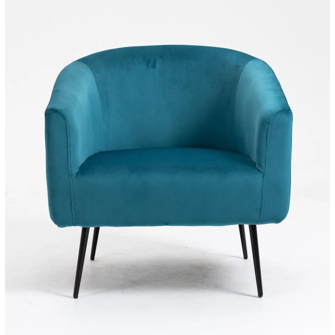 Fauteuil de salon design en Velours Bleu  | 3 Suisses