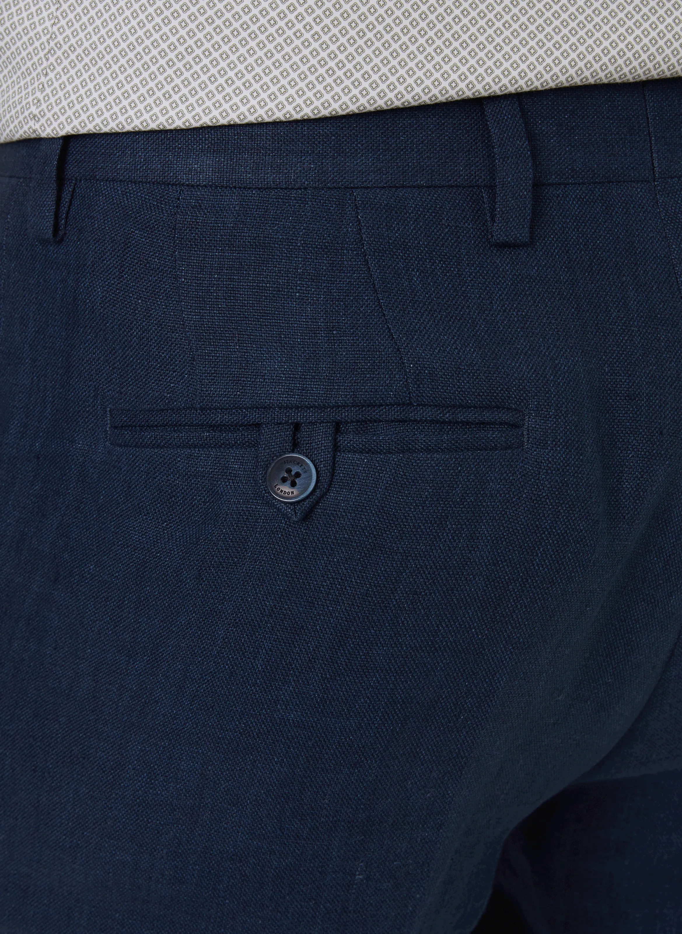 HACKETT  Pantalon en lin - Bleu