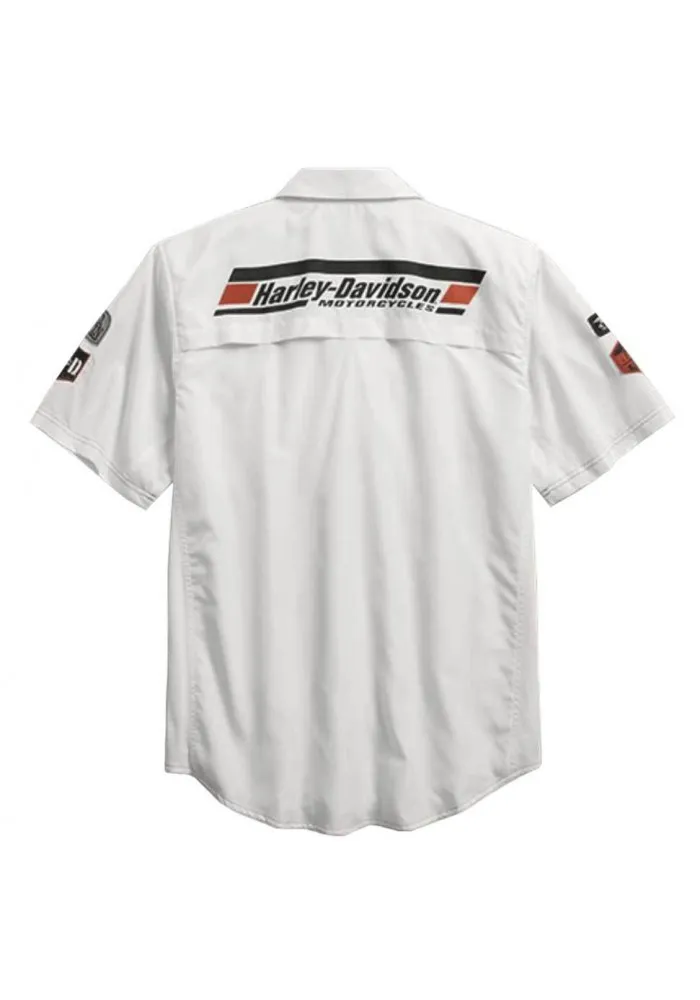 Harley Davidson Homme Performance Fast-Dry SYN3 Chemise Blanche 96157-16VM