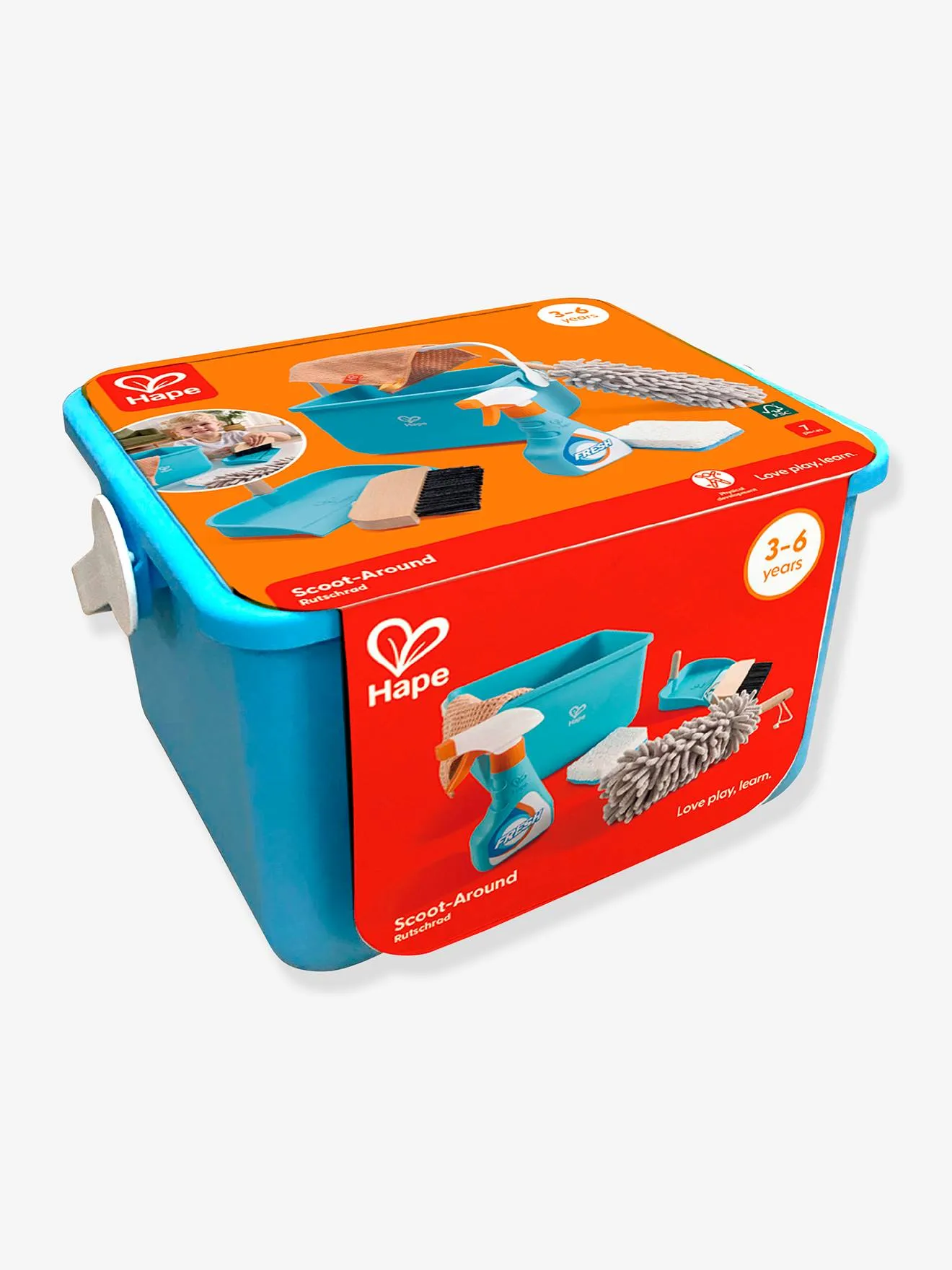 Kit de Nettoyage avec Seau - HAPE bleu - Hape