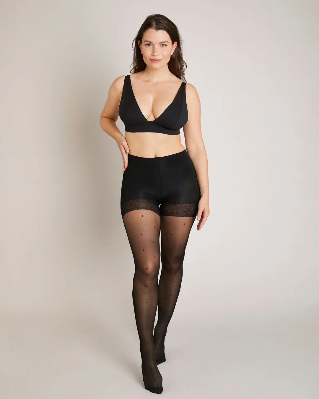 Le Collant Parfait - Shorty Sublimateur | Plumetis