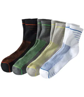 Lot de 4 Paires de Chaussettes Mi-hautes Sport 