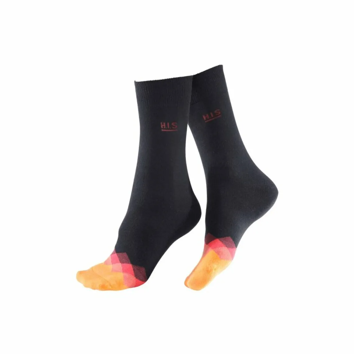 Lot de 7 paires de mi-chaussettes H.I.S - Noir | Chaussettes 3 SUISSES