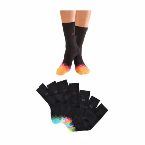 Lot de 7 paires de mi-chaussettes H.I.S - Noir | Chaussettes 3 SUISSES