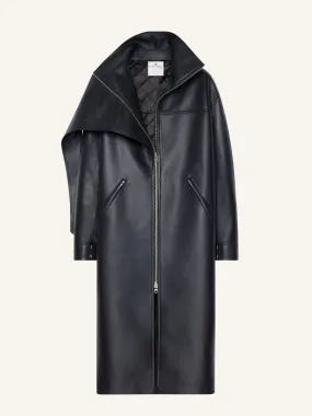 MANTEAU OVERSIZE EN CUIR