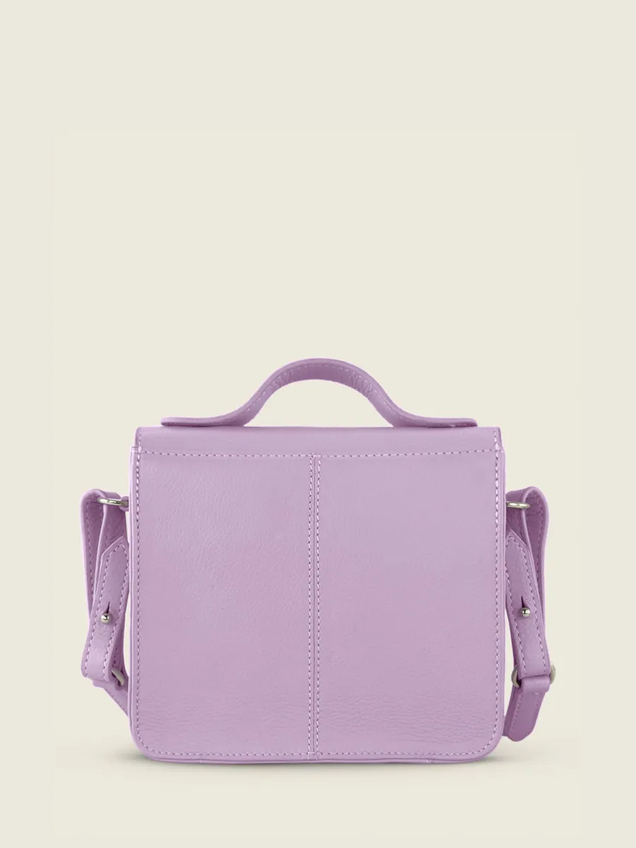 MINI SAC BANDOULIÈRE CUIR VIOLET FEMME Mademoiselle George XS Pastel - Lilas