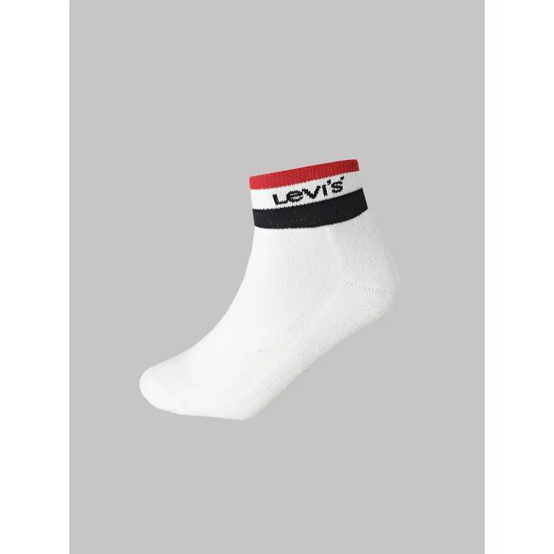 Pack 2 paires de chaussettes sport stripe blanc - Levi's | wimod