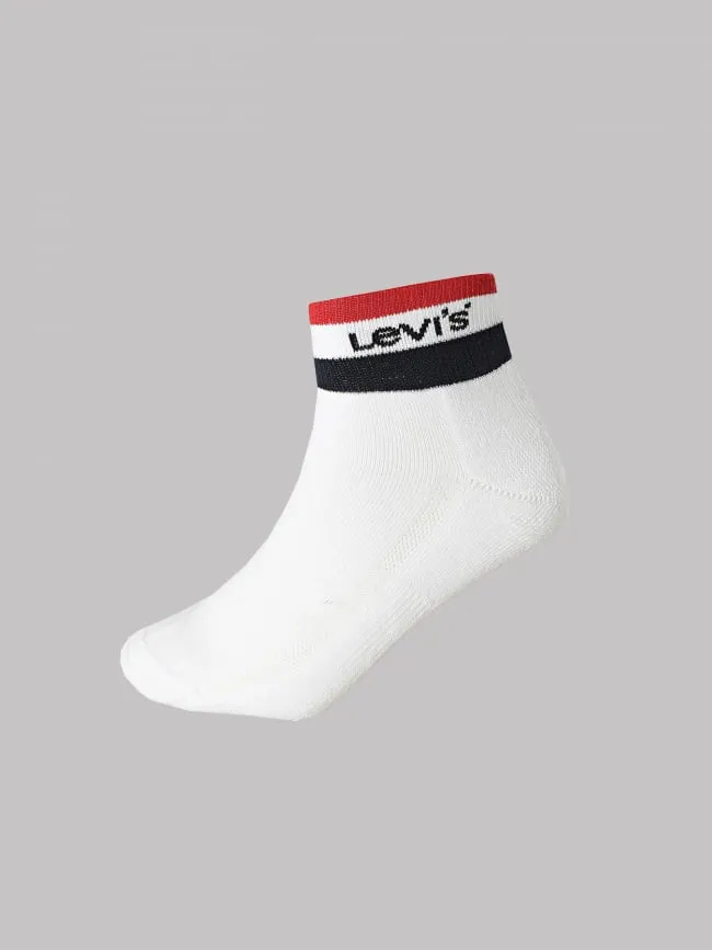 Pack 2 paires de chaussettes sport stripe blanc - Levi's | wimod