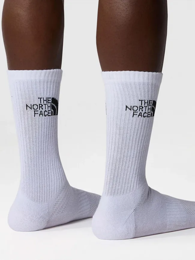 Pack de 3 paires de chaussettes sport blanc adulte - The North Face | wimod