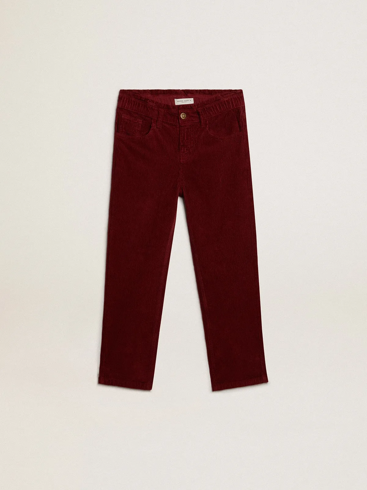 Pantalon ample en coton bordeaux  | Golden Goose