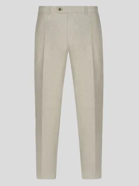 Pantalon En Lin Beige Capel Grande Taille  homme grande taille - Capelstore