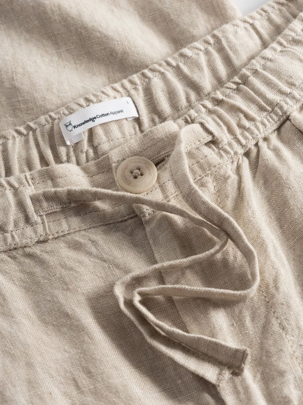 Pantalon en lin bio | beige "loose linen pant light feather gray" 1228 light feather gray homme