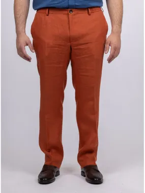 Pantalon En Lin Tomette Elastique Capel Grande Taille tomette homme grande taille - Capelstore