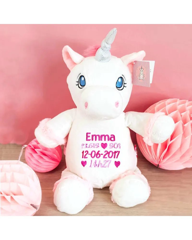 Peluche Licorne blanche