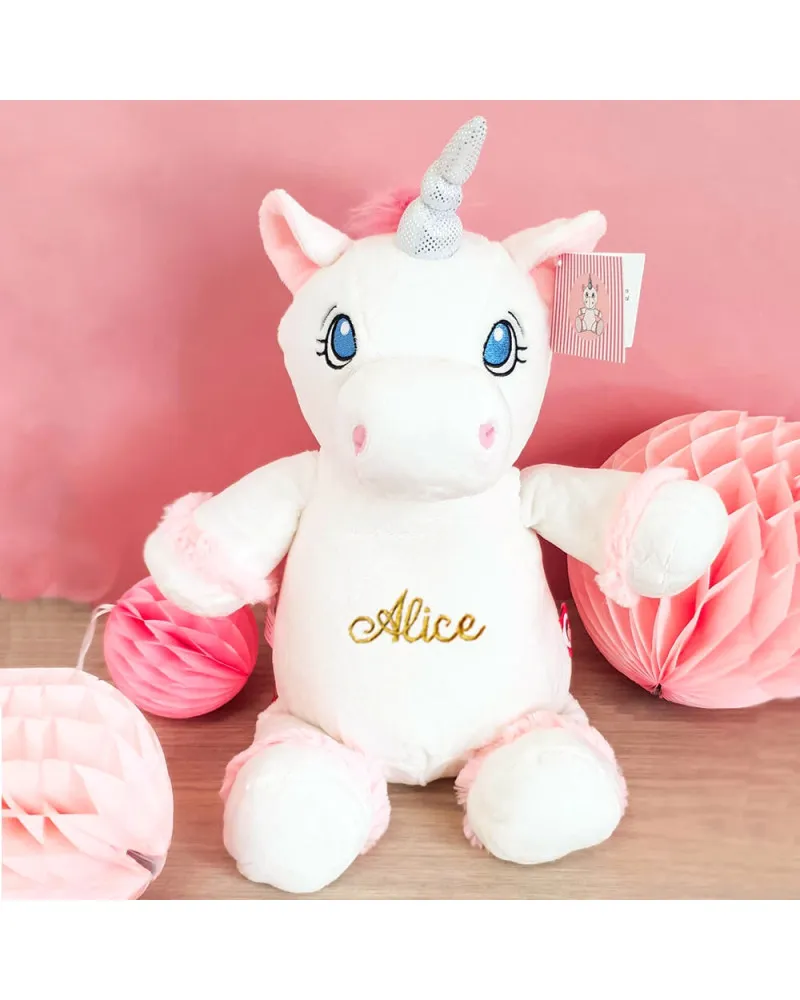 Peluche Licorne blanche