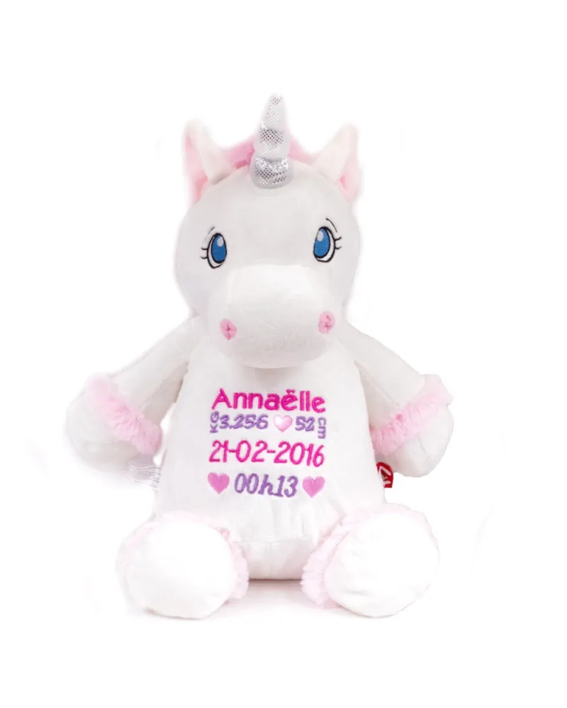 Peluche Licorne blanche