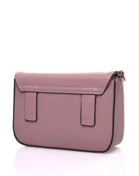 Petit sac 2 en 1 bandoulière et banane texturé vieux rose