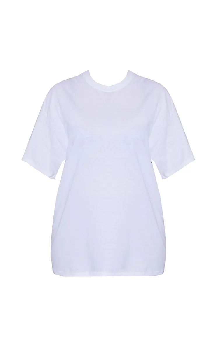 Plus T-shirt oversize basique blanc