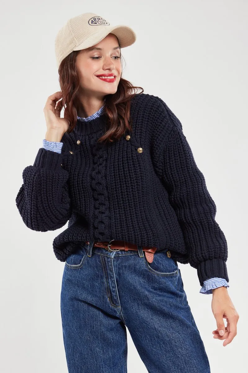 Pull torsadé - laine