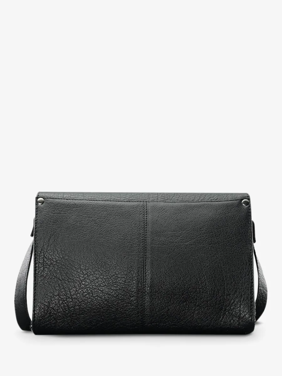 SAC BANDOULIÈRE CUIR FEMME NOIR L'Indispensable Grand Prix - Noir