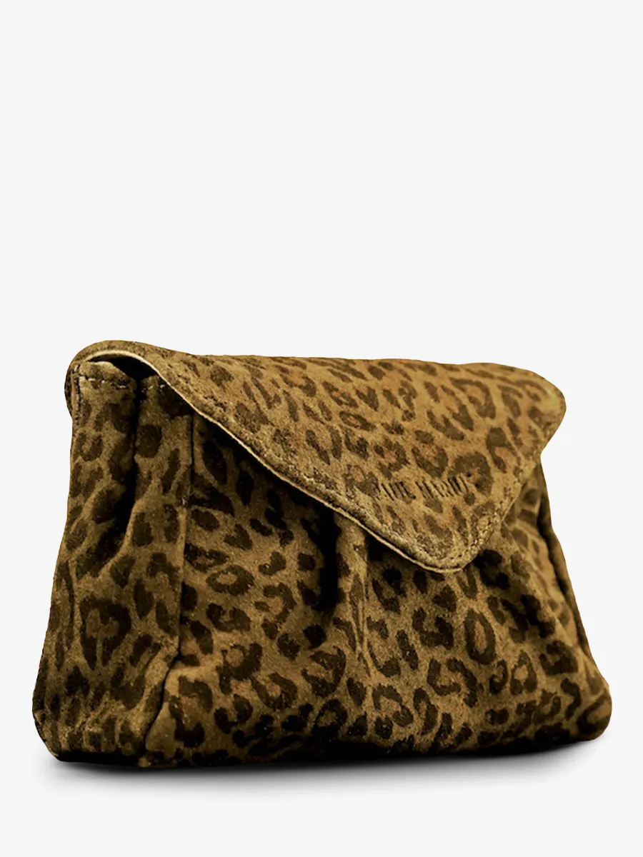 SAC BANDOULIÈRE CUIR MARRON FEMME Suzon S Léopard - Naturel