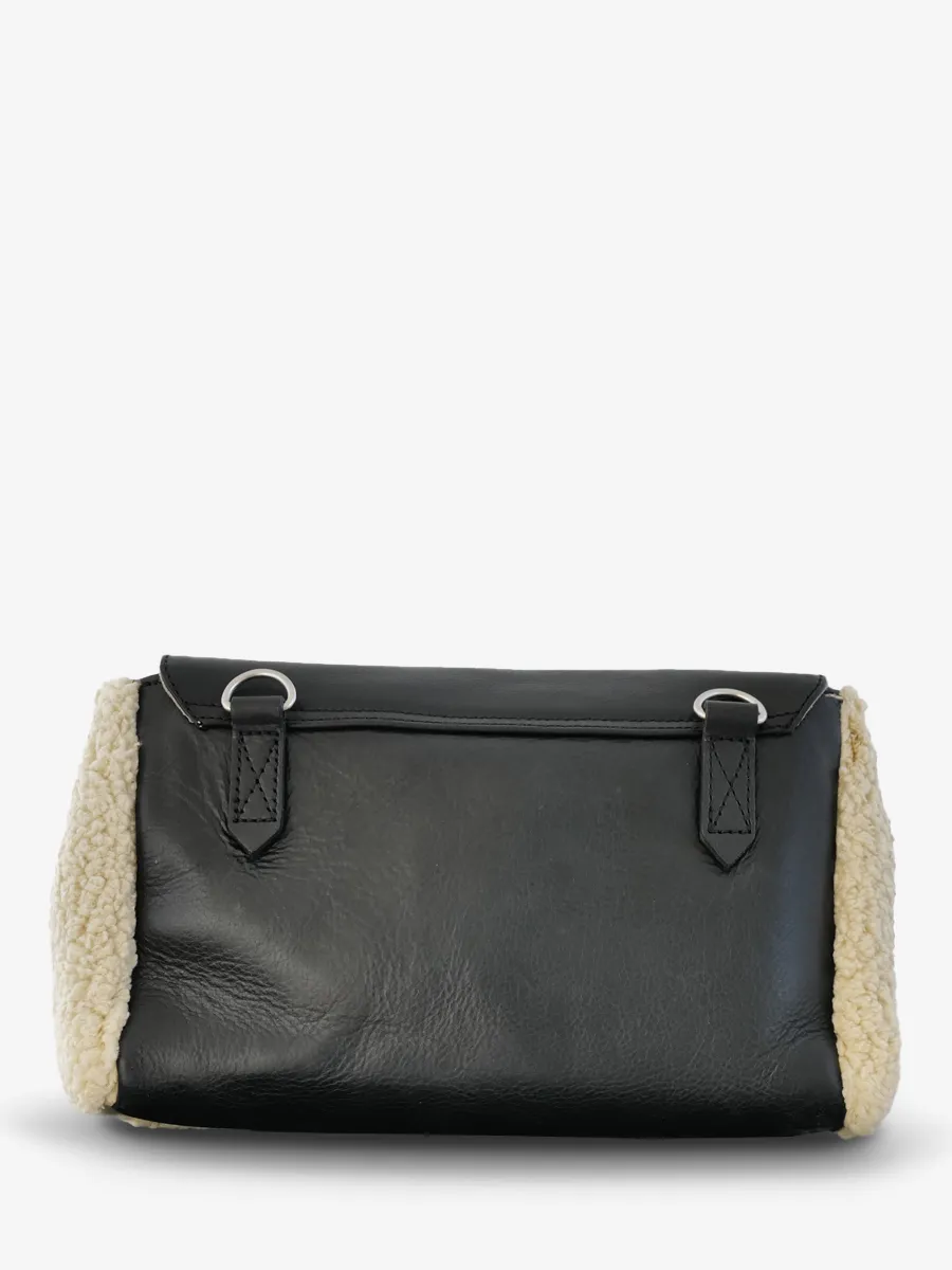 SAC BANDOULIÈRE CUIR NOIR FEMME Suzon M Himalaya - Noir Huilé