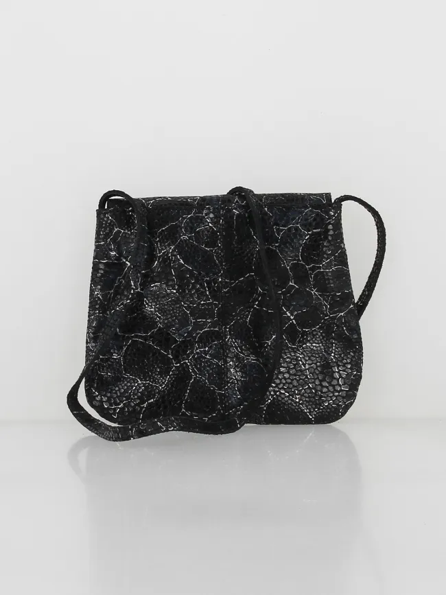 Sac bandoulière cuir totally large party noir femme - Pieces | wimod