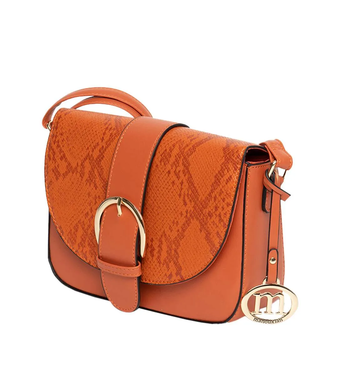 Sac bandoulière Orange Femme Manoukian Tilla