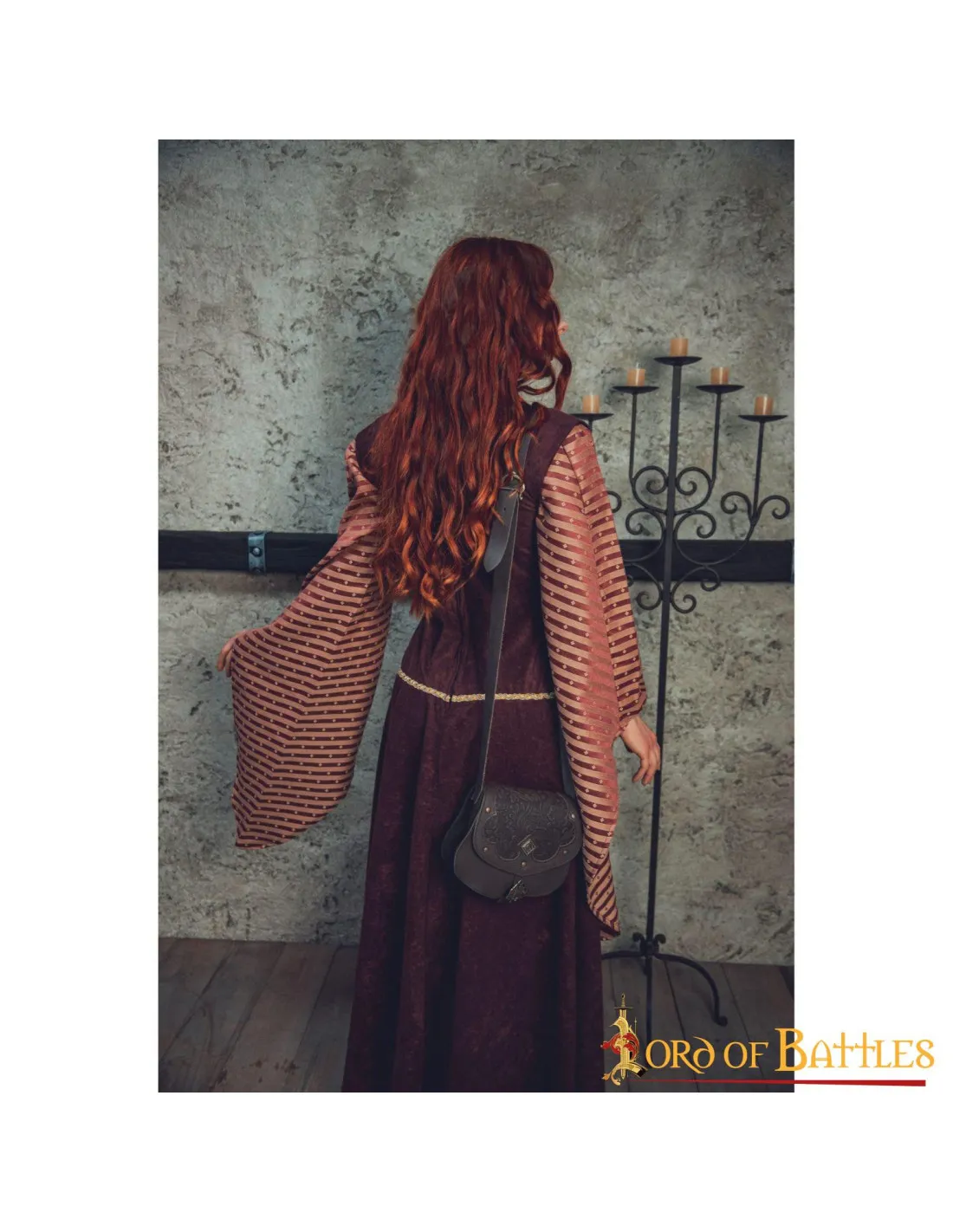 Sac médiéval, bandoulière, en cuir gaufré, à accrocher ⚔️ Boutique Épées