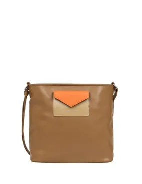 Sac seau Maya Lancaster Ref 53831 Camel NAOR 25*25*12 cm