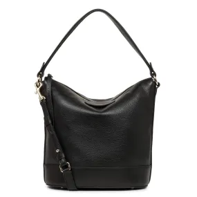 Sac Seau Zippée Noir Dune - Lancaster en cuir | 3 Suisses