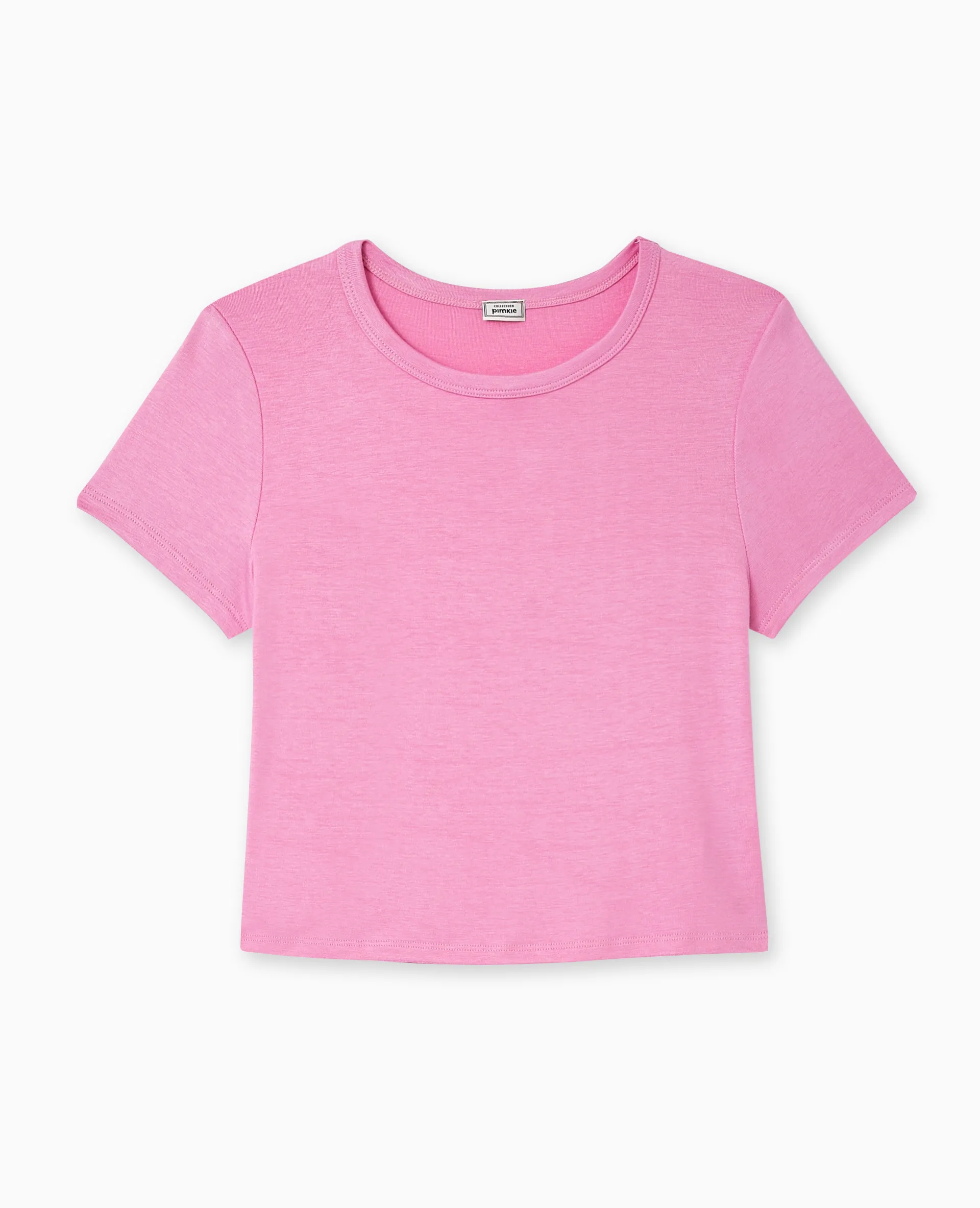 T-shirt court en maille fluide