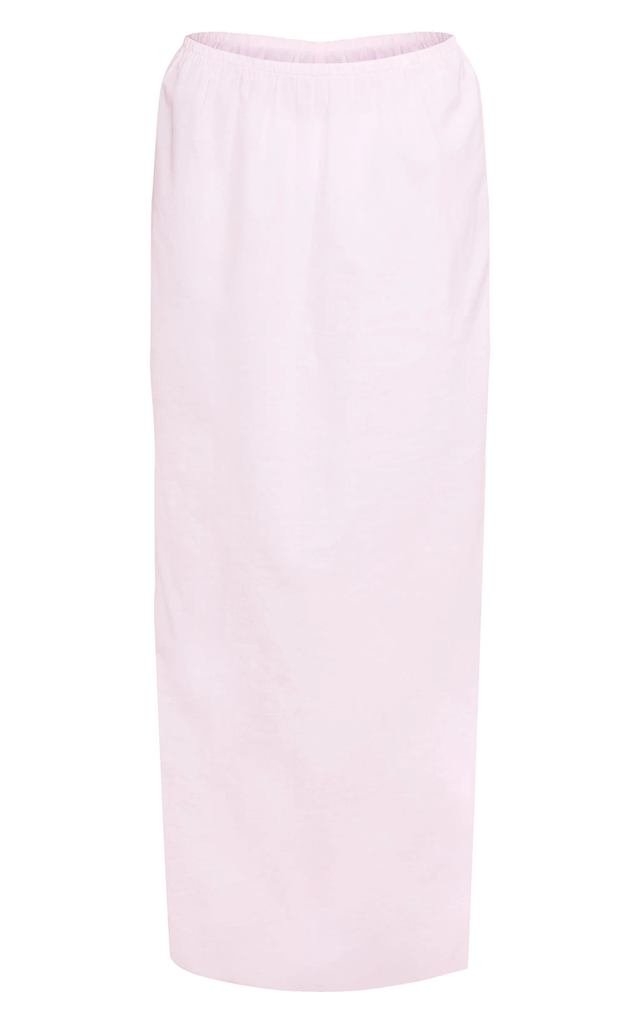 Tall Jupe longue rose tendre en effet lin