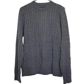 TOMMY HILFIGER - Pull torsadé gris - L - Homme