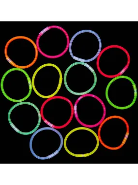 Tube 15 bracelets lumineux - multicolore